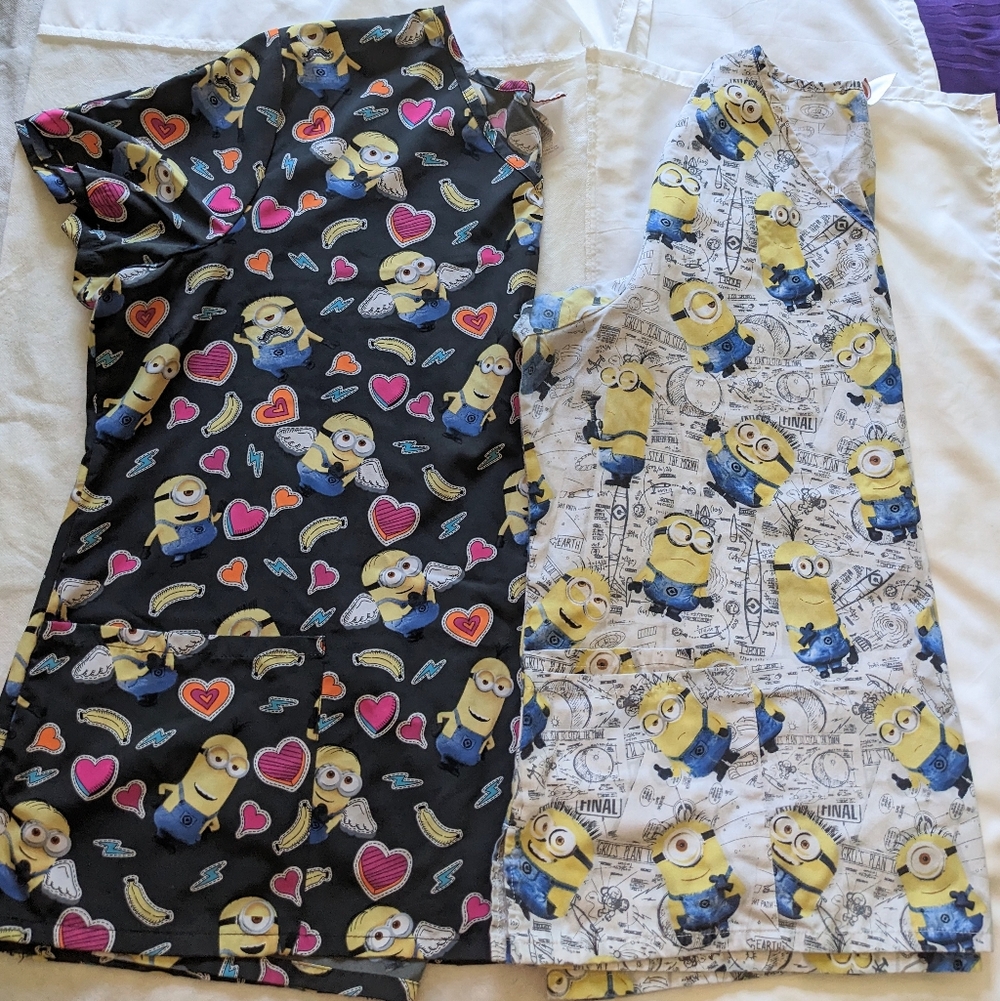 Illumination Presents Despicable Me Women's Scrub Tops